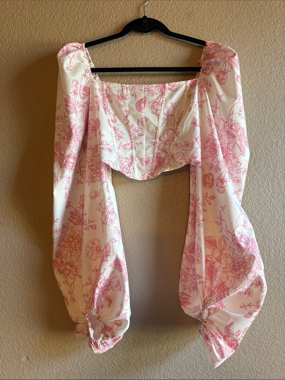 Cider Floral Off-Shoulder Peasant Blouse
